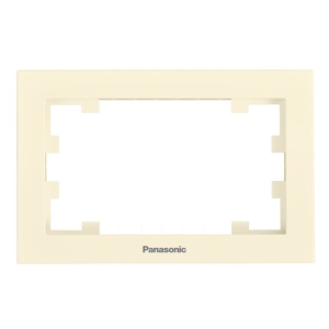 Prize si intrerupatoare, Rama priza dubla, IP20, Bej, Panasonic Karre Plus 55 - savelectro.ro