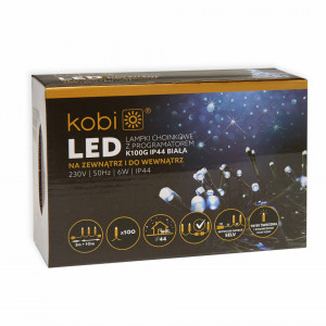Sir luminos 100 leduri, 10 metri, 7 programe, 6W, lumina rece, Kobi [3]- savelectro.ro