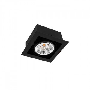 Spoturi, Spot 0349-LVT, incastrabil, 1xGU10 ar111, negru mat, IP20, Masterled - savelectro.ro