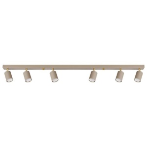 Spot aplicat Bardo 6xGU10, liniar, orientabil, IP20, bej+auriu, Masterled [4]- savelectro.ro