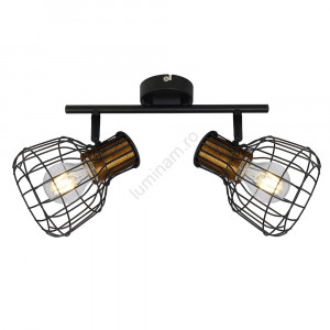 Spoturi, Spot Grimy KL162010, orientabil, 2xE27, negru, IP20, Klausen - savelectro.ro