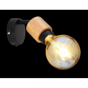Spot Jorna 54031-1, cu intrerupator, 1xE27, crom+natural, IP20, Globo Lighting [2]- savelectro.ro