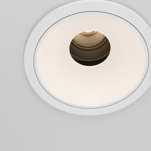 Spot LED 10W Incastrat, Maytoni, 570lm, Lumina Calda (3000K), Alb [2]- savelectro.ro
