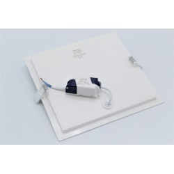Spot LED 18W Incastrat, Patrat, Panasonic, 1350lm, Lumina Calda (3000K), Alb [7]- savelectro.ro