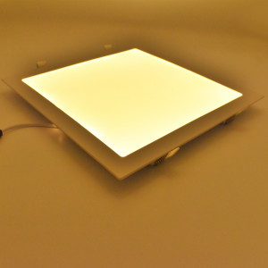 Spot led patrat, 24W, 1850 lm, lumina calda (3000K), 300x300 mm, IP20, alb, Braytron