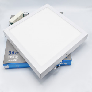 Aplica LED 36W patrata, 2500 lm, lumina naturala (4200K), IP20, 400x400 mm, alba, Braytron