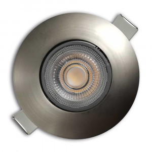 Spoturi LED, Spot LED 4.9W Incastrat, Rotund, Orientabil, 480lm, Lumina Neutra (4000K), Gri - savelectro.ro