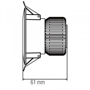 Spot LED 6W Incastrat, Patrat, Horoz Electric, 410lm, Lumina Neutra (4000K), Alb [2]- savelectro.ro