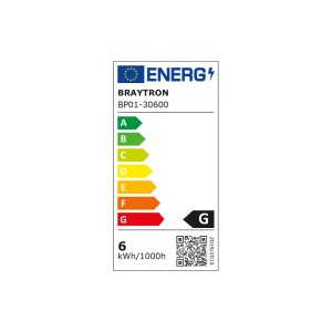 Spot LED 6W Incastrat, Rotund, Braytron, 350lm, Lumina Calda (3000K), Alb [8]- savelectro.ro