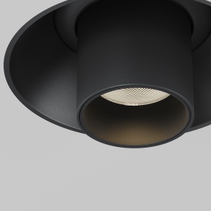 Spot LED 7W Incastrat, Maytoni, 460lm, Lumina Calda (3000K), Alb+Negru [2]- savelectro.ro