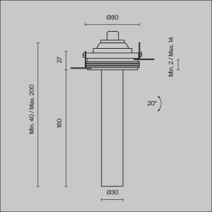 Spot LED 7W Incastrat, Maytoni, 460lm, Lumina Calda (3000K), Alb [4]- savelectro.ro