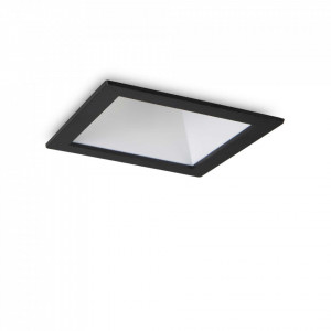 Spot LED Game 192406, patrat, incastrat, 11W, 1000lm, lumina calda, IP20, negru+alb, Ideal Lux