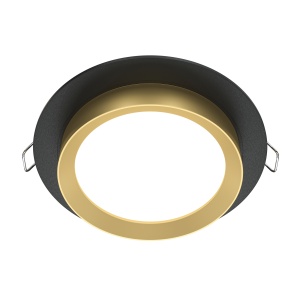 Spot LED Hoop incastrat 1xGX53, IP20, negru+auriu, rotund, Maytoni [1]- savelectro.ro