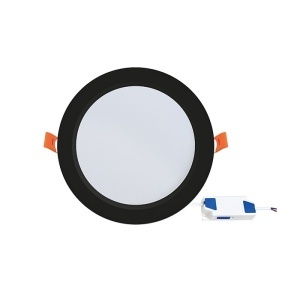 Spoturi LED, Spot LED incastrat Alexa, 12W, 900 lm, lumina calda/neutra/rece, IP20, negru, Horoz Electric - savelectro.ro