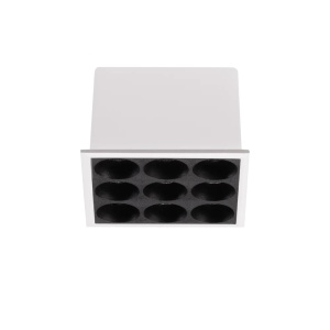 Spot LED incastrat patrat Lika Slim, 10W, 650lm, lumina calda (3000 K), IP20, alb, Ideal Lux