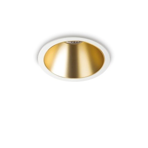 Spoturi LED, Spot LED incastrat rotund Game Trim, 20W, 1680lm, lumina calda (3000 K), alb-auriu, IP20, Ideal Lux - savelectro.ro