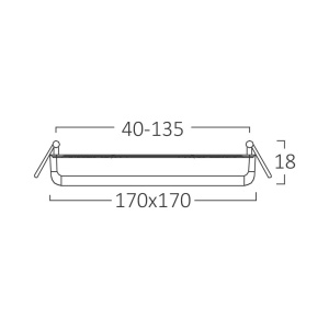 Spot LED patrat incastrat 24W(200W) Braytron, 2500 lm, lumina calda/neutra/rece, decupaj ajustabil, IP20, alb [5]- savelectro.ro