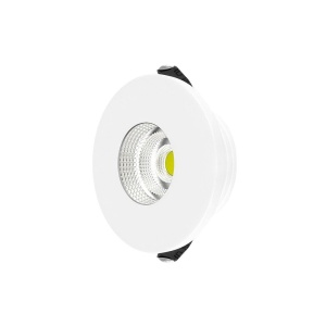 Spot LED rotund, 3W, 210 lm, lumina rece (6500 K), miniCOB, IP20, alb, Braytron