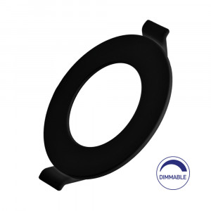Spot led rotund incastrat 4W, dimabil, 280 lm, IP40, lumina calda(3000K), Ø85 mm, negru, Braytron [1]- savelectro.ro