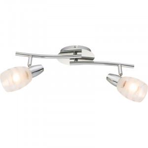 Corpuri de iluminat, Spot Roy 54985-2, 2xE14, crom+alb, IP20, Globo Lighting - savelectro.ro