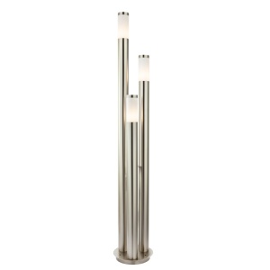 Stalpi iluminat exterior, Stalp exterior Boston 3xE27, 170 cm, IP44, inox, Globo Lighting - savelectro.ro