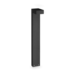 Stalpi iluminat exterior, Stalp LED exterior Sirio H80 13W, 470lm, lumina calda (3000 K), IP65, negru, Ideal Lux - savelectro.ro
