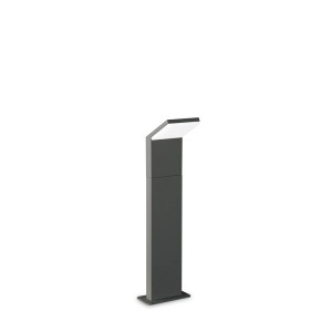 Stalpi iluminat exterior, Stalp LED exterior Style H050 8.5W, 720lm, lumina calda (3000 K), IP54, antracit, Ideal Lux - savelectro.ro