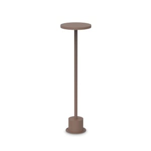 Stalpi iluminat exterior, Stalp LED exterior Toffee D160 H050, 11W, 890lm, lumina calda (3000 K), IP65, cafeniu, Ideal Lux - savelectro.ro
