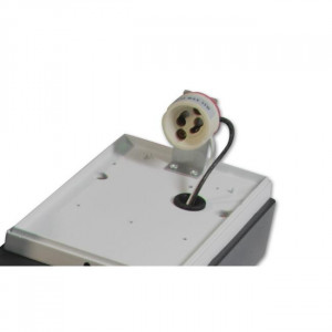 Stalp pentru exterior negru mat, 1 bec, dulie GU10, IP44, Masterled [5]- savelectro.ro