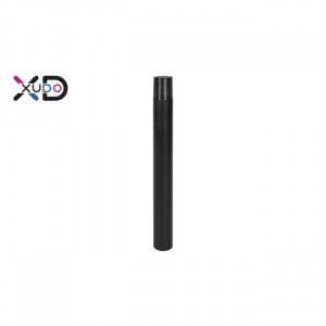 Stalp pentru exterior Xudo, 80 cm, rotund, 1xE27, negru+fumuriu [1]- savelectro.ro