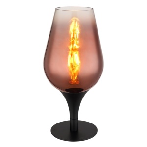 Veioze, Veioza Lavus 15552T1, 1xE27, IP20, negru mat/cupru, Globo Lighting - savelectro.ro