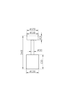 Veioza LED MOD229TL-L3B3K3, dimabila, cu intrerupator, 3W, 120lm, lumina calda+neutra, IP20, fumurie+neagra, Maytoni [3]- savelectro.ro