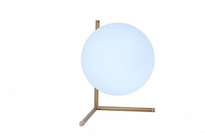 Lampi de birou si veioze, Veioza Mistery KL108040, cu intrerupator, 1xE27, alba+aurie, IP20, Klausen - savelectro.ro