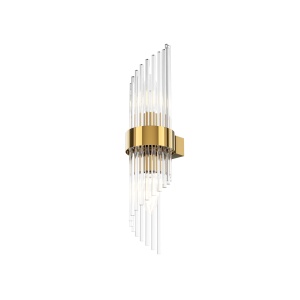 Aplice, Aplica Frame MOD174WL-02G, 2xE14, aurie+transparenta, IP20, Maytoni - savelectro.ro