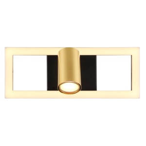 Aplica LED+1xGU10 Marrie 12W, 700 lm, lumina calda (3000 K), IP20, neagra mat+alama, Globo Lighting [5]- savelectro.ro