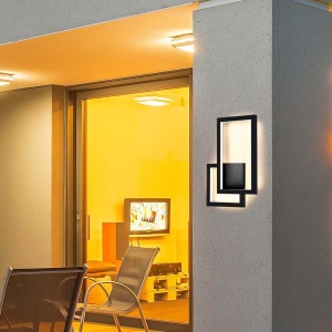 Aplica LED 6842-VT, 20W, 2400lm, lumina calda, IP20, neagra, V-TAC [2]- savelectro.ro