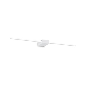 Aplica LED Essence Square D075 12W, lumina calda (3000 K), 760lm, IP20, alba, Ideal Lux