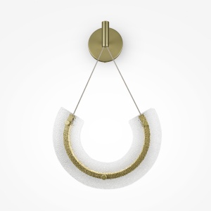 Aplica LED Maya P091WL-L18G3K, 18W, 1300lm, lumina calda, IP20, aurie+transparenta, Maytoni [1]- savelectro.ro