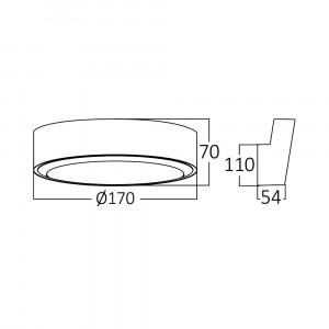 Aplica LED pentru exterior rotunda, 12W, 1140lm, lumina rece (6500K), gri, Braytron [6]- savelectro.ro
