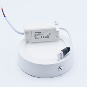 Aplica LED SMD rotunda 6W, 350 lm, IP20, lumina naturala (4200K), Ø120mm, alb, Braytron