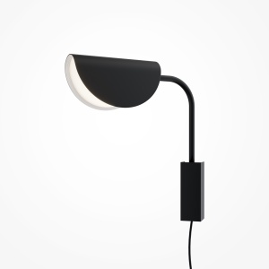 Aplica Mollis MOD126WL-01B, cu intrerupator, 1xG9, neagra, IP20, Maytoni [1]- savelectro.ro