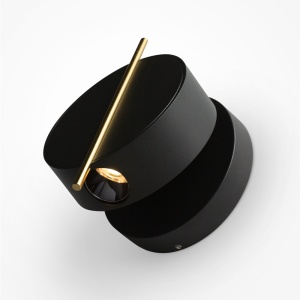 Aplice LED, Aplica Nuance, 3W, lumina calda (3000K), negru, alama, Maytoni - savelectro.ro