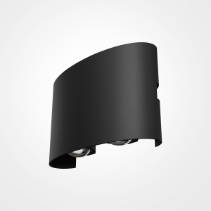 Aplica pentru exterior LED Strato O417WL-L4B3K, 4W, 380lm, lumina calda, IP54, neagra, Maytoni [1]- savelectro.ro