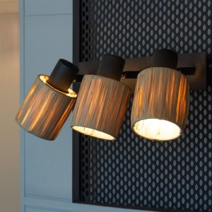 Aplica Raffy PL3, 3xE14, bej, neagra, Klausen [3]- savelectro.ro