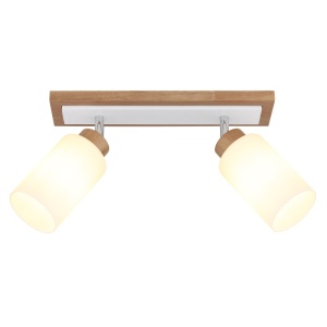 Aplica Rowena, 2xE27, IP20, maro/alb mat, Globo Lighting [6]- savelectro.ro