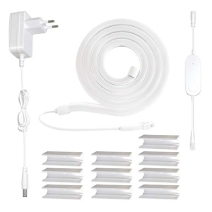 Banda LED flexibila GoSmart NEON White 3 m, 23 W, RGBIC, WiFi [2]- savelectro.ro