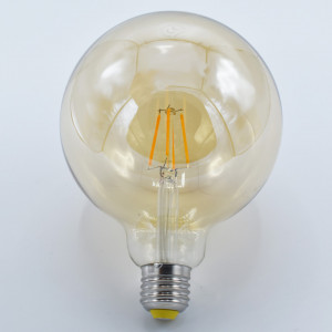 Bec led Vintage Edison 4W (40W), E27, G125, 350 lm, lumina calda (2200K), auriu, Braytron