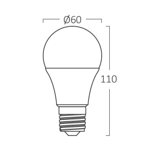 Bec LED E27 11W, lumina rece (6500 K), 1055 lm, A60, Braytron [4]- savelectro.ro