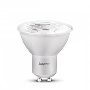 Becuri LED GU10, Bec LED GU10 5W(50W) Braytron, 380 lm, lumina calda (3000K), clasa energetica F - savelectro.ro