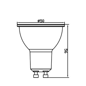 Bec LED GU10 5W(50W) Braytron, 430 lm, lumina neutra (4000K), clasa energetica F [4]- savelectro.ro